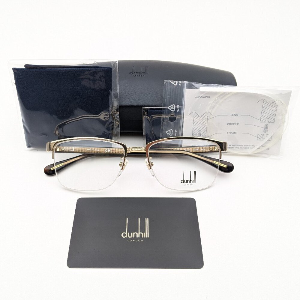 🕶️Made in Italy! Dunhill VDH064 Eyeglasses 54/17 145 | ALT249🕶️